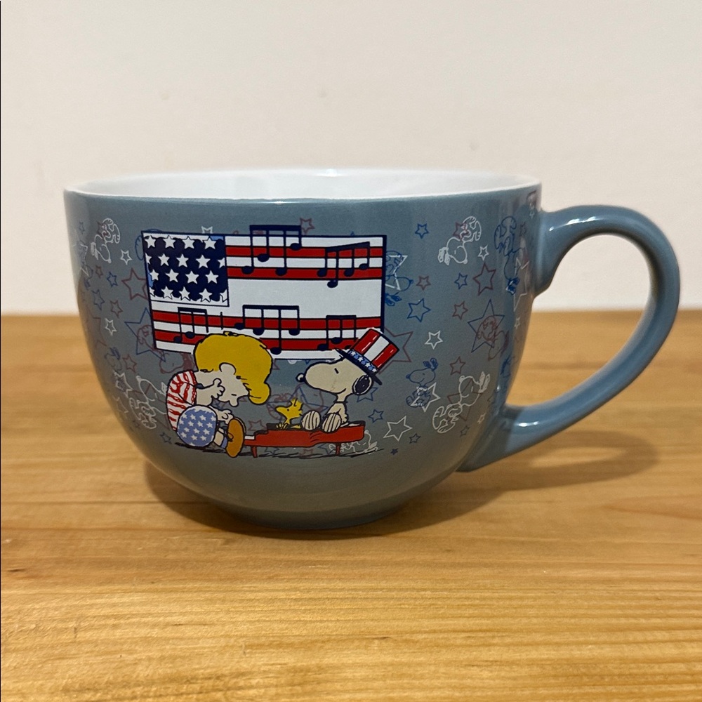 Peanuts Blue Mug with Patriotic Design